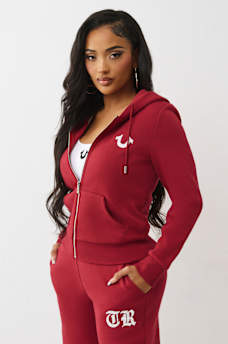 CRYSTAL LOGO ZIP HOODIE, image 4