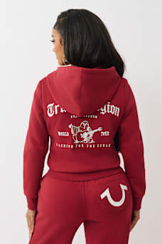 CRYSTAL LOGO ZIP HOODIE, image 5