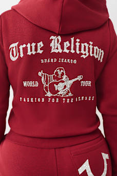 CRYSTAL LOGO ZIP HOODIE, image 1