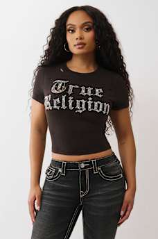 DISTRESSED CRYSTAL LOGO TEE, image 2