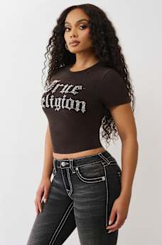 DISTRESSED CRYSTAL LOGO TEE, image 4