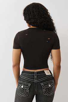 DISTRESSED CRYSTAL LOGO TEE, image 6