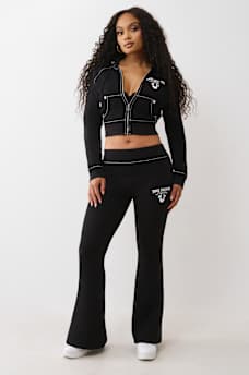 SHRUNKEN  CRYSTAL WING ZIP HOODIE, image 3