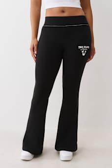 CRYSTAL WING BIG T FLARE SWEATPANT, image 3