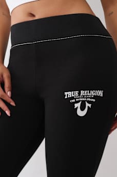 CRYSTAL WING BIG T FLARE SWEATPANT, image 6