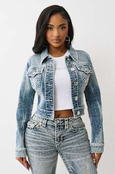 SHRUNKEN SUPER T DENIM JACKET, image 1