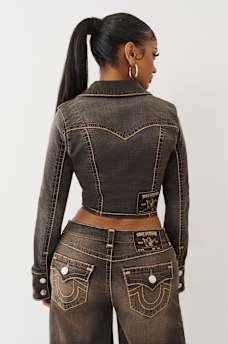 BROWN DENIM SUPER T DENIM SHIRT, image 6