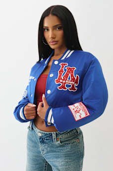 SHRUNKEN SATIN BOMBER JACKET, image 6