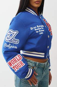 SHRUNKEN SATIN BOMBER JACKET, image 8