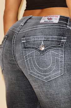 TRUE RELIGION X BELLA DOÑA CHARLIE HIGH RISE FLARED JEANS, image 7