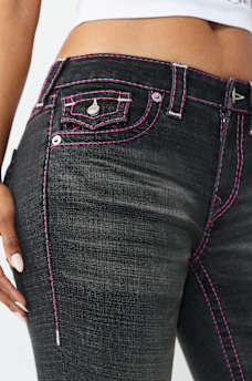 JOEY MID RISE BIG T FLAP FLARE JEAN, image 6