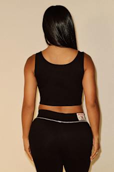 TRUE RELIGION X BELLA DOÑA CRYSTAL CROPPED TANK, image 6