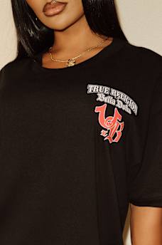 TRUE RELIGION X BELLA DOÑA OVERSIZED BOYFRIEND TEE, image 5