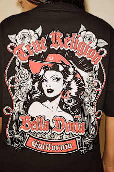 TRUE RELIGION X BELLA DOÑA OVERSIZED BOYFRIEND TEE, image 6