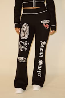 TRUE RELIGION X BELLA DOÑA MID RISE BOOTCUT SWEATPANT, image 2