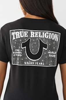 CRYSTAL V-NECK TEE, image 1