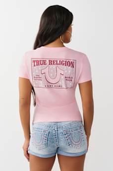 CRYSTAL V-NECK TEE, image 5