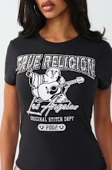 CRYSTAL BUDDHA CREWNECK TEE, image 1