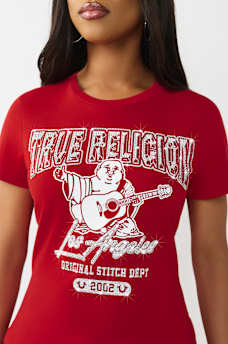 CRYSTAL BUDDHA CREWNECK TEE, image 1