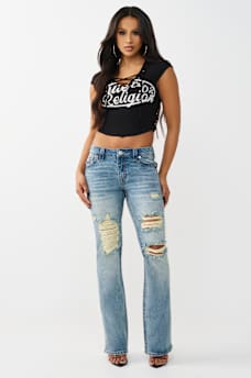 LACE-UP CAP SLEEVE RIBBED TOP, image 3