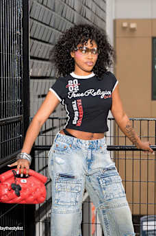 SPORTY CONTRAST CAP SLEEVE BABY TEE, image 1