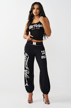 CRYSTAL SQUARE NECK RIBBED TANK, image 4