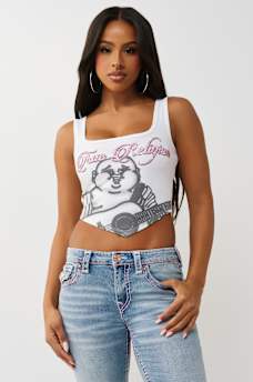 CRYSTAL HANDKERCHIEF TANK TOP, image 2