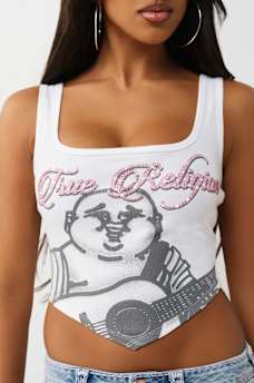 CRYSTAL HANDKERCHIEF TANK TOP, image 1