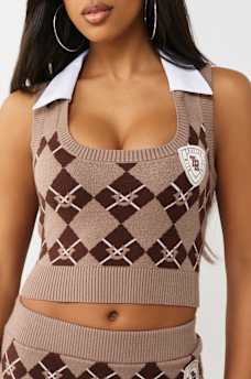 CHALECO DE PUNTO CORTO ARGYLE, image 3