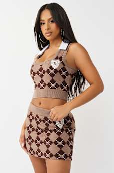 CHALECO DE PUNTO CORTO ARGYLE, image 6