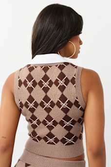 CHALECO DE PUNTO CORTO ARGYLE, image 7