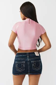 SPORTY RUCHED KEYHOLE TOP, image 5