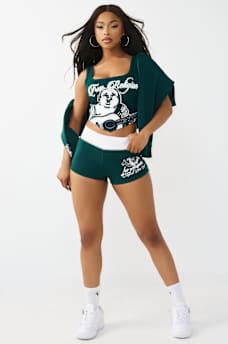 CONTRAST SPORTY BOOTY SHORT, image 3