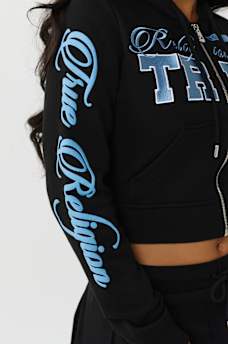 SUDADERA CON CAPUCHA Y CIERRE BORDADA, image 5