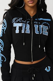 SUDADERA CON CAPUCHA Y CIERRE BORDADA, image 6