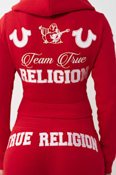 SUDADERA CON CAPUCHA Y CIERRE BORDADA, image 3