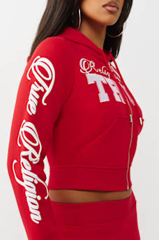 SUDADERA CON CAPUCHA Y CIERRE BORDADA, image 7