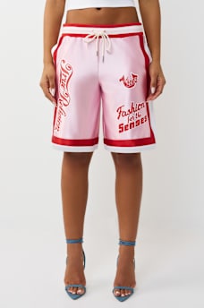 SPORTY CONTRAST BASKETBALL SHORT, image 4