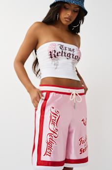 SPORTY CONTRAST BASKETBALL SHORT, image 6