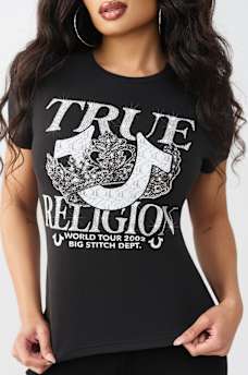 CRYSTAL CLASSIC CREWNECK TEE, image 1