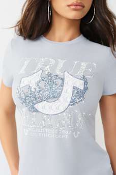 CRYSTAL CLASSIC CREWNECK TEE, image 1