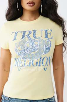 CRYSTAL CLASSIC CREWNECK TEE, image 1