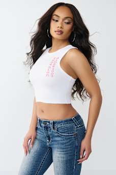 RIBBED RACER BACK TANK TOP, image 5