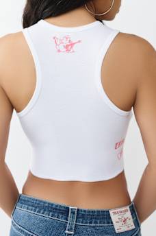 RIBBED RACER BACK TANK TOP, image 6