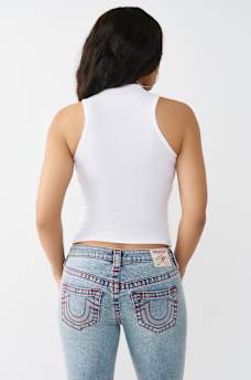 LOGO V-NOTCH RACER BACK TANK TOP, image 5