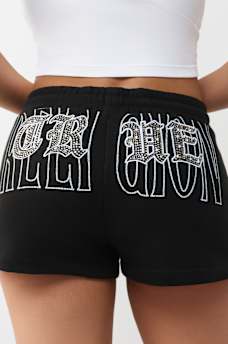 CRYSTAL EMBROIDERED LOUNGE SHORT, image 1