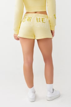 CRYSTAL EMBROIDERED LOUNGE SHORT, image 6