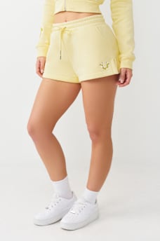 CRYSTAL EMBROIDERED LOUNGE SHORT, image 7