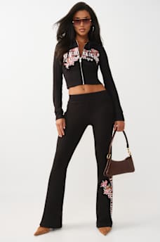 WAFFLE KNIT CONTOUR ZIP UP HOODIE, image 3