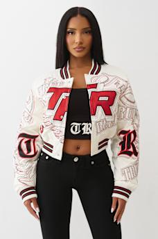 EMBROIDERED CROPPED BOMBER JACKET , image 5